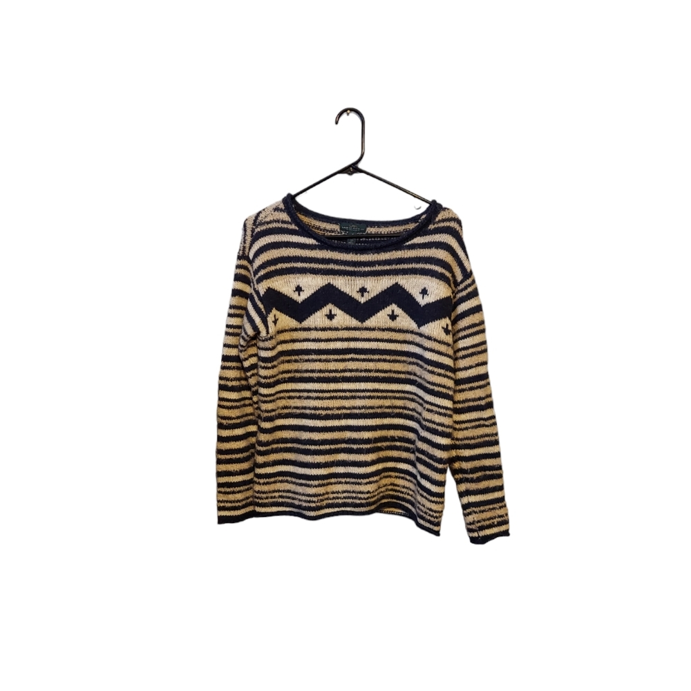Y2K Lauren Jeans Co Ralph Lauren Sweater Med Nordic Wool Preppy Cabincore Boho